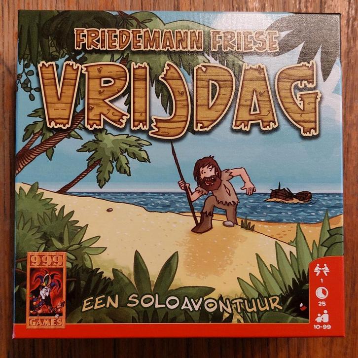 Spel 999 games Vrijdag - solospel, Hobby en Vrije tijd, Gezelschapsspellen | Kaartspellen, Zo goed als nieuw, Ophalen