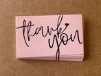10 ‘thank you’ bedankkaartjes, Ophalen of Verzenden, Nieuw, Overige typen