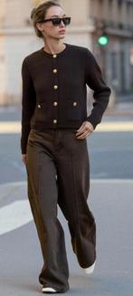 Nieuw Zara vest jasje in maat 40/42 Lonneke Nooteboom, Bruin, Maat 42/44 (L), Nieuw, Ophalen of Verzenden