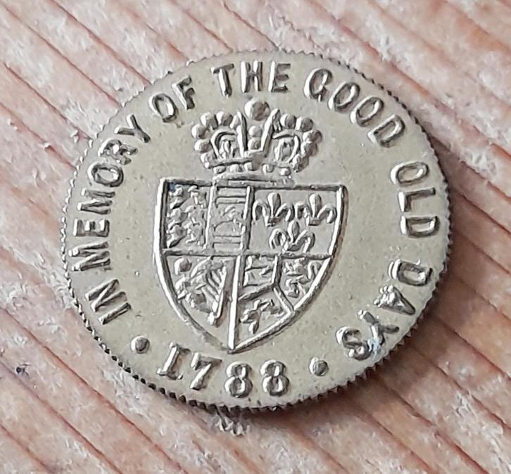 Engeland gaming token 1788, Postzegels en Munten, Penningen en Medailles, Overige materialen, Buitenland, Ophalen of Verzenden