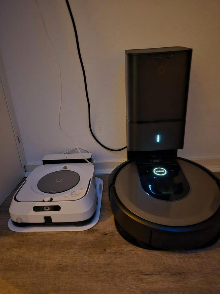 iRobot Roomba + Braava, Witgoed en Apparatuur, Stofzuigers, Zo goed als nieuw, Robotstofzuiger, Ophalen of Verzenden