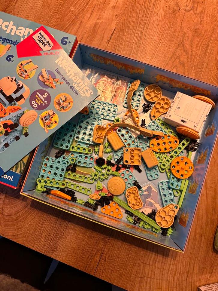 Clementoni Mechanics Junior - Bewegende Dieren, Kinderen en Baby's, Speelgoed | Educatief en Creatief, Nieuw, Bouwen, Ophalen of Verzenden