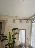 Moderne plafondlamp met kristallen details, Huis en Inrichting, Lampen | Hanglampen, Ophalen, Zo goed als nieuw, Metaal, Minder dan 50 cm