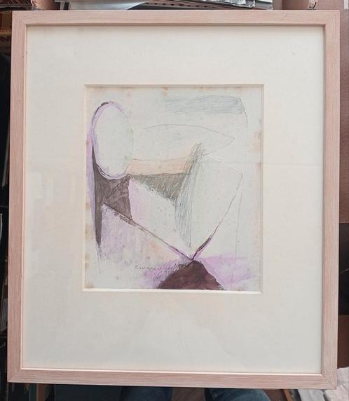 Doris Groeneveld abstracte compositie gemengde techniek, Antiek en Kunst, Kunst | Schilderijen | Abstract, Verzenden