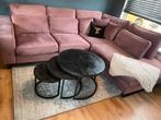 Set van drie salontafels, Huis en Inrichting, Tafels | Salontafels, Ophalen, 50 tot 100 cm, Rond, Zo goed als nieuw