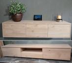 Massief eiken tv-meubel op maat diverse modellen #WINKEL#, 150 tot 200 cm, Eikenhout, Nieuw, Ophalen of Verzenden