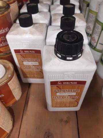 17 flacons van 1 ltr. Borma Wachsbeits,  licht bruin beschikbaar voor biedingen