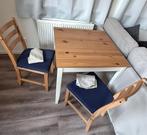 Eettafel & 2 stoelen, Huis en Inrichting, Tafels | Eettafels, Ophalen, 50 tot 100 cm, Vierkant, Tot twee personen