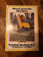 Tractor folder Veenhuis nieuwe generatie kipwagens, Ophalen of Verzenden, Folder