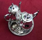 Prachtige verzilverde koffie thee set, Antiek en Kunst, Antiek | Goud en Zilver, Ophalen, Zilver