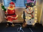 Vintage Kerst verlichting Kerstman/Sneeuwpop.€12,50 Per stuk, Ophalen of Verzenden, Zo goed als nieuw