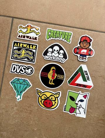 Skateboard brands sticker set beschikbaar voor biedingen