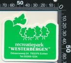 Sticker: Recreatiepark Westerbergen - Echten (1), Verzenden, Zo goed als nieuw, Bedrijf of Vereniging