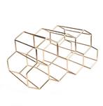 Wijnrek honingraat goud, Huis en Inrichting, Ophalen, Zo goed als nieuw, Metaal