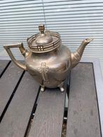 Antieke Tinnen Theepot met Kruismotief Decoratie Vintage Loo, Antiek en Kunst, Antiek | Tin, Ophalen
