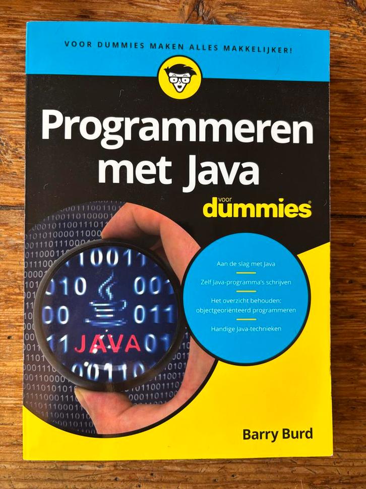 Programmeren met Java voor Dummies, Boeken, Informatica en Computer, Zo goed als nieuw, Programmeertaal of Theorie, Ophalen of Verzenden