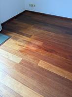 Massieve Merbau Houten Vloer - 60m2, Doe-het-zelf en Verbouw, Ophalen, Gebruikt, Vloerdelen of -planken, 10 m² of meer
