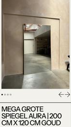 Grote gouden spiegel 200x120cm, Nieuw, Ophalen of Verzenden, 100 tot 125 cm, 150 tot 200 cm