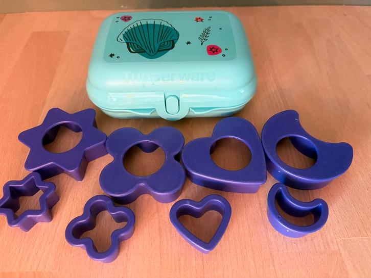 Tupperware Smartclipdoosje met 8 Koekjes uitstekers Nieuw, Huis en Inrichting, Keuken | Tupperware, Nieuw, Overige typen, Blauw