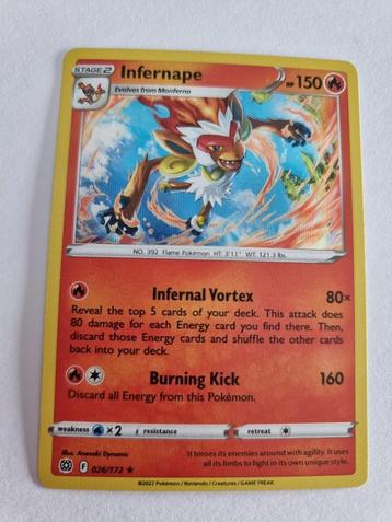 Brilliant Stars - Infernape 026/172 Holo beschikbaar voor biedingen