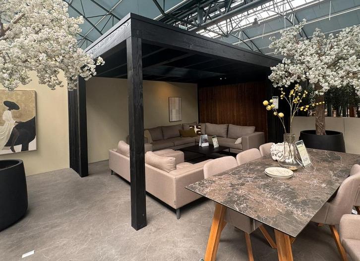 Showmodel Tuinhuis Trendhout | Aanbouw Modena - OP = OP, Tuin en Terras, Tuinhuizen, Zo goed als nieuw, Tuinhuis, Hout, 250 tot 500 cm