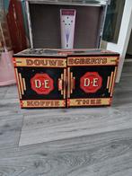 Douwe egberts Winkelblik  dubbel deur koffie Thee, Verzamelen, Blikken, Ophalen, Gebruikt, Koffie, Douwe Egberts