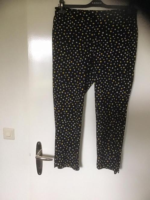 STUDIO ANNELOES TRAFELSTOF BROEK MAAT L (40/42), Kleding | Dames, Broeken en Pantalons, Zo goed als nieuw, Maat 38/40 (M), Zwart