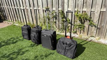 4 x Samsonite reistassen / trolley koffers - Cabin Ready beschikbaar voor biedingen