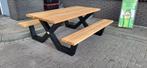 picknicktafels douglas stalen poot AANBIEDING, Tuin en Terras, Picknicktafels, Ophalen of Verzenden, Nieuw, Rechthoekig, Hout