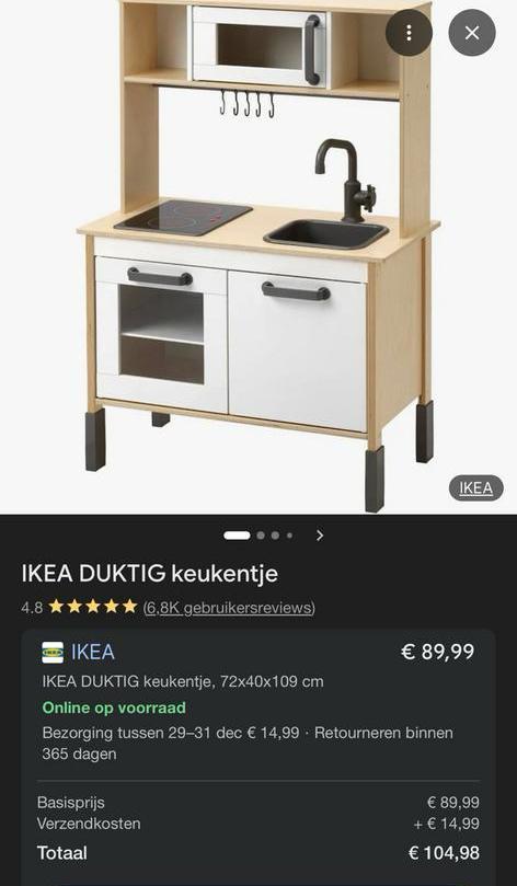 Ikea DUKTIG keukentje kinderkeuken speelkeuken, Kinderen en Baby's, Speelgoed | Speelkeukens, Zo goed als nieuw, Ophalen