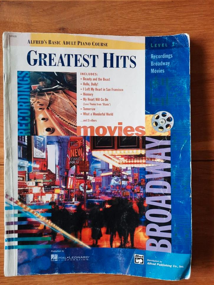Greatest Hits Solo Book Level 1 Adult Piano Method-movies, Muziek en Instrumenten, Bladmuziek, Gebruikt, Overige soorten, Filmmuziek en Soundtracks