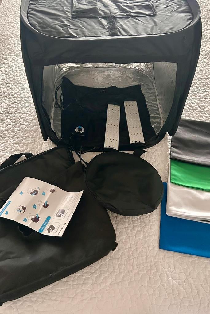 Opvouwbare fotostudio, Audio, Tv en Foto, Fotografie | Fotostudio en Toebehoren, Zo goed als nieuw, Complete fotostudio, Ophalen of Verzenden