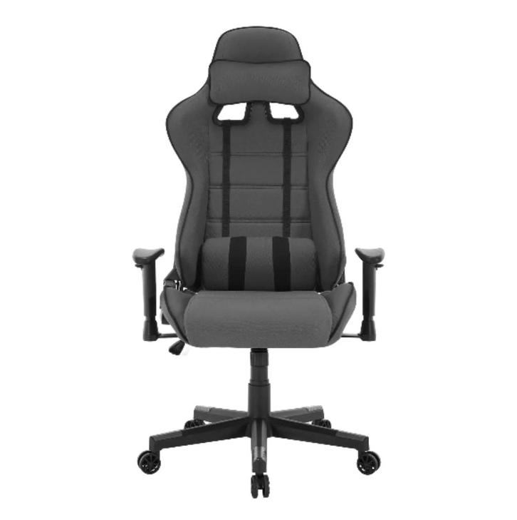 Gaming Stoel - Verstelbare - met Hoofdsteun - Zwart en Grijs, Huis en Inrichting, Bureaustoelen, Nieuw, Bureaustoel, Zwart, Ergonomisch