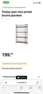 Bakkerskast trolley kast karwei, Ophalen, Met plank(en), 100 tot 150 cm, Zo goed als nieuw