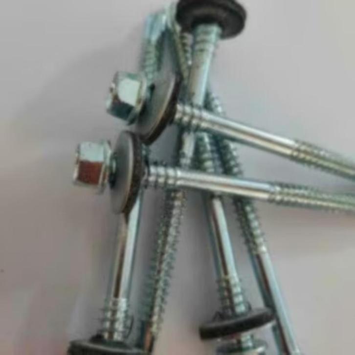 50-100x Verzinkte Sandwich paneelschroeven 5.5 x100 mm wand, Tuin en Terras, Palen, Balken en Planken, Nieuw, Verzenden