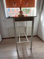 Bartafel Statafel met 3 barkrukken, 107hoog 60x80, Ophalen, Gebruikt