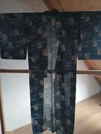 Traditionele Japanse Kimono hitoe blue, Ophalen of Verzenden