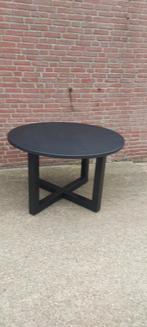 Eettafel 1m20 met eikenhout plaat, Ophalen, Gebruikt, 50 tot 100 cm, 50 tot 75 cm