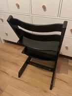 Zo goed als nieuwe Stokke Tripp Trapp stoel - Zwart, Kinderen en Baby's, Kinderstoelen, Ophalen, Zo goed als nieuw, Meegroeistoel