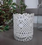 Brocant waxinelichthouder - theelichthouder - lepelvaasje -, Antiek en Kunst, Curiosa en Brocante, Ophalen of Verzenden