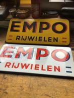 Emaille Reclameborden EMPO Rijwielen, Antiek en Kunst, Antiek | Emaille, Ophalen of Verzenden