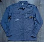 Stoer blauw overhemd met fijn ruitje maat 158 164, Kinderen en Baby's, Kinderkleding | Maat 158, Ophalen of Verzenden, Zo goed als nieuw