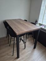 Tafel en stoelen, Huis en Inrichting, Ophalen, 100 tot 150 cm, 50 tot 100 cm, Zo goed als nieuw