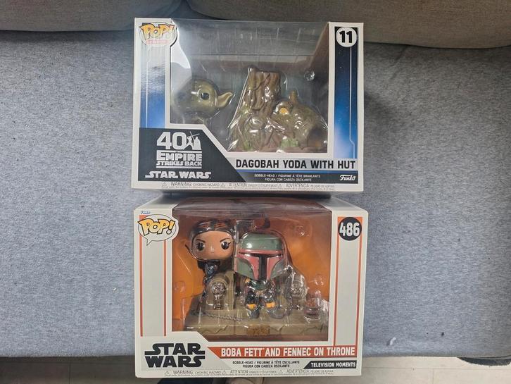 Funko Pops Star Wars: Boba Fett & Yoda, Verzamelen, Poppetjes en Figuurtjes, Zo goed als nieuw, Ophalen of Verzenden