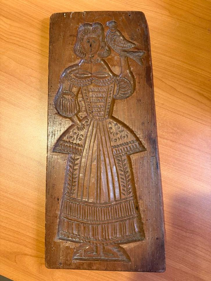 Antieke Houten Koekplank - Speculaasplank - Dubbelzijdig, Antiek en Kunst, Antiek | Keukenbenodigdheden, Ophalen of Verzenden