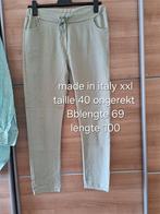 Stretch broek groen xxl, Ophalen of Verzenden, Zo goed als nieuw, Maat 46/48 (XL) of groter, Groen