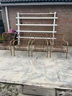 Leuke Bistro Stoelen 4 stuks (onderhoudsvrij), Tuin en Terras, Ophalen, Zo goed als nieuw, Aluminium