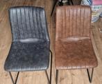 2x eettafelstoel kunstleder, Huis en Inrichting, Stoelen, Ophalen, Kunststof, Gebruikt, Twee