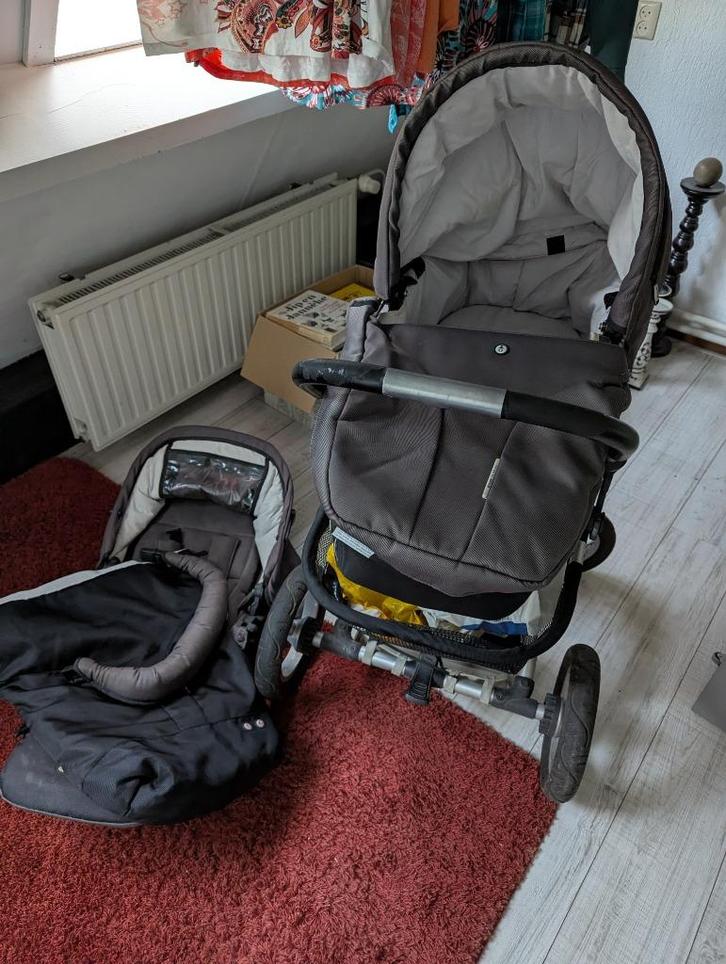 Kinderwagen Mutsy Cargo, Kinderen en Baby's, Kinderwagens en Combinaties, Gebruikt, Combiwagen, Mutsy, Luchtbanden, Met reiswieg