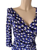 Diane von Furstenberg jurk XS, Blauw, Ophalen of Verzenden, Zo goed als nieuw, Maat 34 (XS) of kleiner